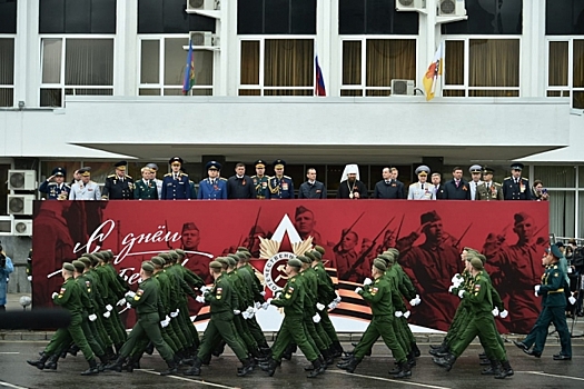 В Краснодаре состоялось прохождение войск в честь 76-й годовщины Победы