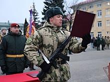 Macan принял военную присягу