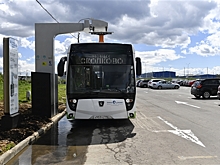 В Сколково установлена первая в Москве станция ультрабыстрой зарядки электробусов
