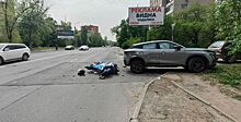 В Ростове столкнулись автомобиль и мотоцикл