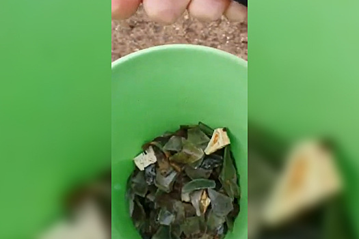 Москвичей испугал усеянный битым стеклом сквер