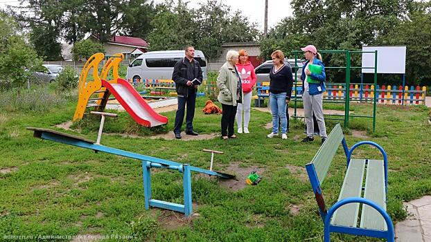 В Рязани проверили новые площадки и скверы на окраинах