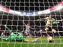 "Атлетико" разгромил "Барселону" в первом матче 1/2 финала Кубка Испании