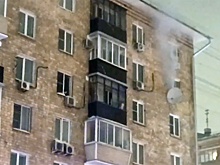 В центре Москвы перекрыли движение из-за крупного пожара