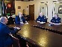 Начальник УФСИН России по Владимирской области полковник внутренней службы Александр Шек провел рабочую встречу с председателем областного суда Владимирской области Сергеем Шишкиным