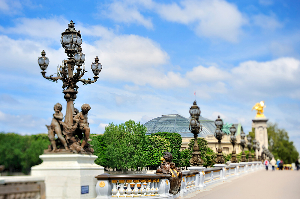 Мост Александра III, Париж, Франция, Европа