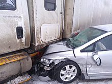 В Путятине произошло тройное ДТП с участием грузовика