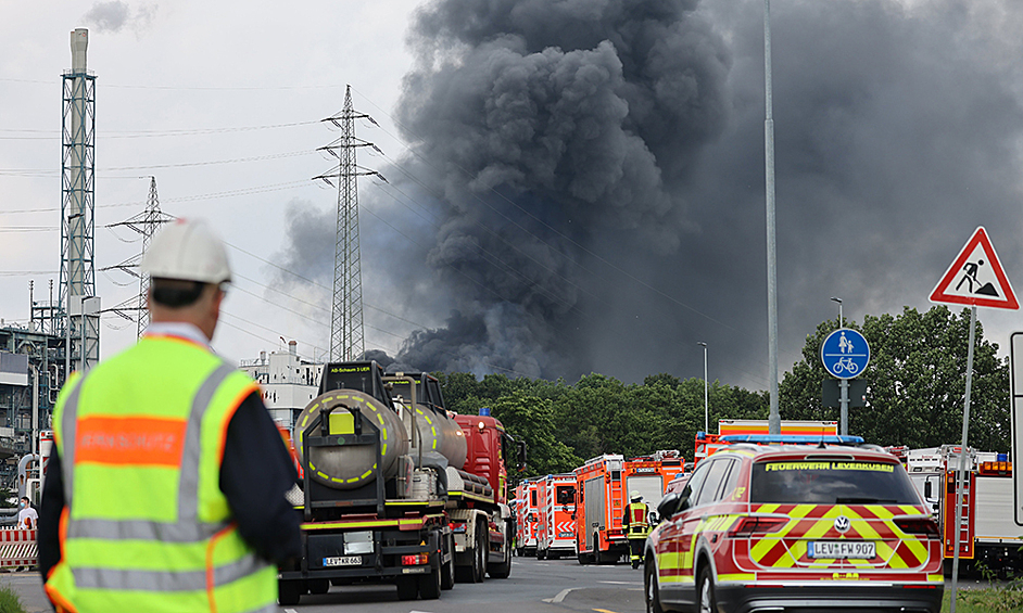 Взрыв произошел в химпарке Chempark Leverkusen в немецком Леверкузене. 