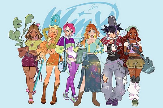 Феечки Винкс в броском исполнении художника