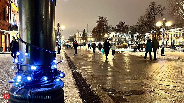 Пензенцы попросили включить новогоднюю иллюминацию