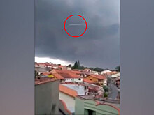 Во время съемки шторма на камеру попало «НЛО»: видео