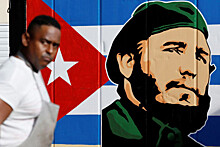 В Вашингтоне стерли лозунг у посольства Кубы с орфографической ошибкой