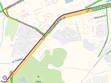 Ул. Суворова встала в двухкилометровой пробке из-за ДТП с участием четырёх машин
