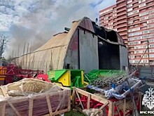 Более 50 человек тушат крупный пожар на западе Краснодара