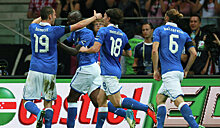 Сборная Италии обыграла команду Швеции в матче Евро-2016