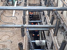 Впервые в Твери для ремонта коллектора вырыли семиметровую шахту и применили новую технологию прокладки труб