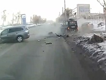 Массовое ДТП с пострадавшими в Ульяновске попало на видео