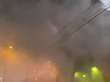 Пожар в петербургском метро попал на видео