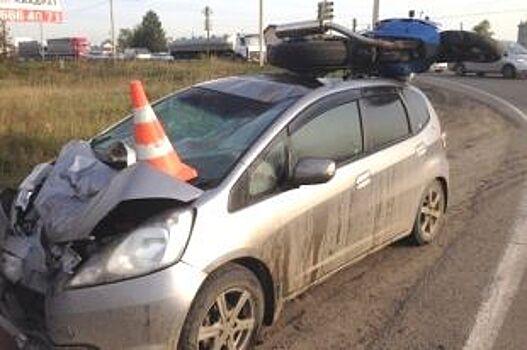 В Приангарье пострадал мотоциклист, «припарковавшийся» на легковушку