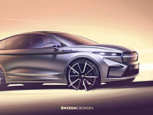 Бренд Skoda показал первые изображения электрического купе-кроссовера Enyaq Coupe iV