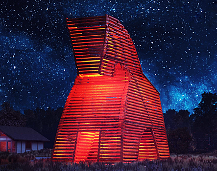 Выбран дизайн городецкого паблик-арта — огромного красного коня на берегу Волги