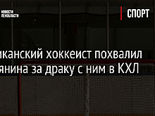 Американский хоккеист похвалил россиянина за драку с ним в КХЛ