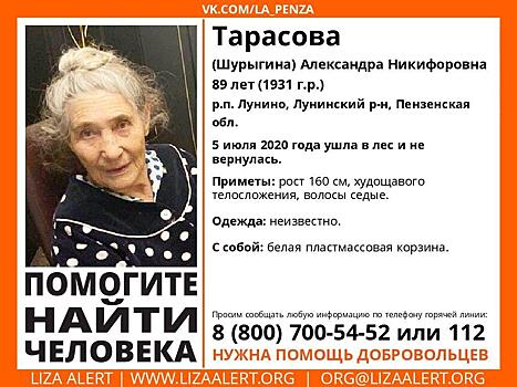 В Лунино пропала 89-летняя женщина