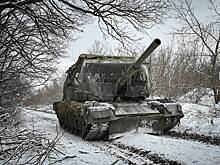 В зоне СВО заметили танк с «бровями Ильича»