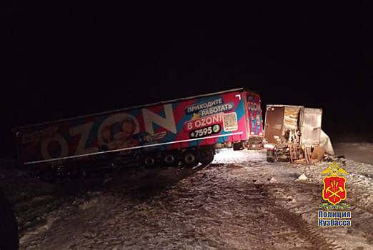 Движение ограничено: два человека погибли в ДТП с фурой Ozon на кузбасской трассе