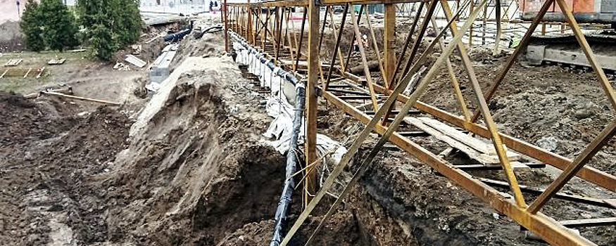 При реконструкции моста в Рязани нашли остатки фонтана 50-х годов