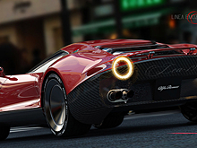 Концептуальный суперкар Alfa Romeo фантастически красив и голографичен!