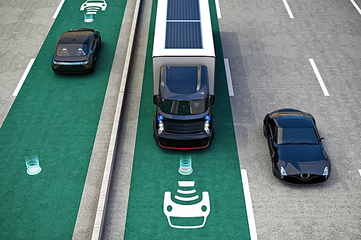 В США построят дорогу, которая будет заряжать электромобили во время движения