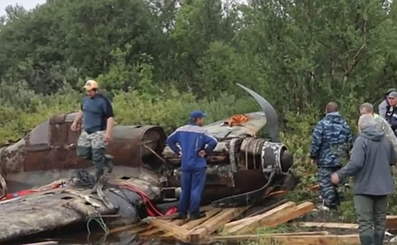 Штурмовик Ил-2 достали из болота и отреставрируют в Новосибирске