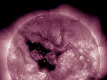 ИКИ РАН: корональная дыра на Солнце может начать влиять на Землю через 3-4 дня