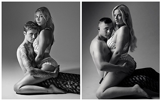 Чувства напоказ: три пары воссоздали интимные снимки Джастина и Хейли Биберов