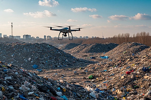 Борьба с мусорными свалками: в Новосибирской области за нарушителями следят дроны