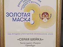 Спектакль Оренбургского театра кукол «Пьеро» вошел в список 100 лучших постановок