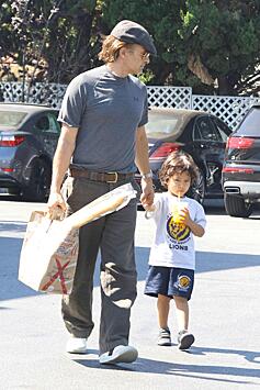 Оливье Мартинес прогулялся по магазинам вместе с 3-летним сыном
