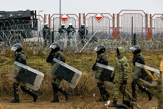 Погранохрана Польши сообщила о стрельбе на границе с Белоруссией