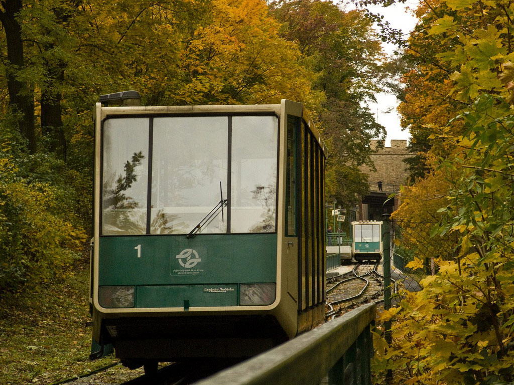 Петржинский фуникулер, Прага, Чехия, Европа