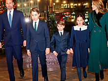 Подросшие принц Джордж, принцесса Шарлотта и принц Луи появились на рождественской службе в Лондоне