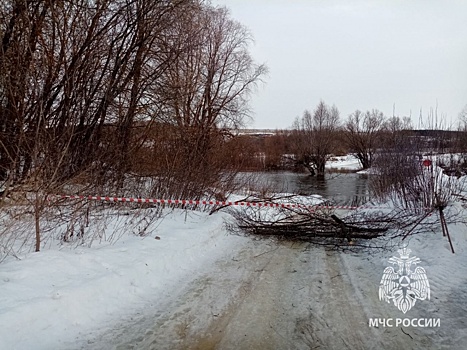 Низководный мост через Пьяну затопило в Гагинском районе