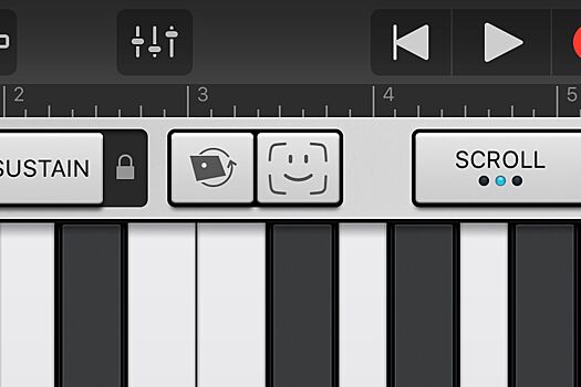 Теперь звуком в GarageBand можно управлять лицом