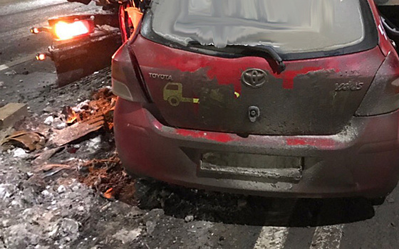 Тойота восстановлению не подлежит. Серьезное ДТП произошло этим утром на Московском шоссе