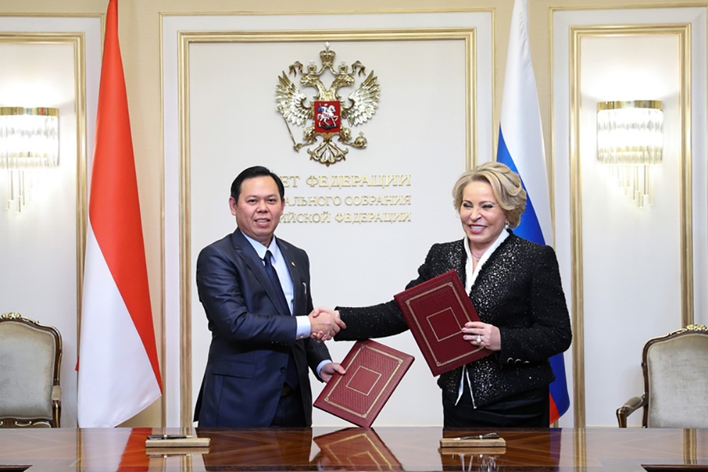 Матвиенко: Мы стремимся к поступательному развитию отношений с Индонезией