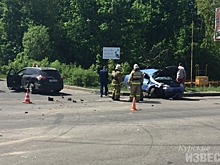 Курск. На День Победы в Мокве столкнулись две иномарки