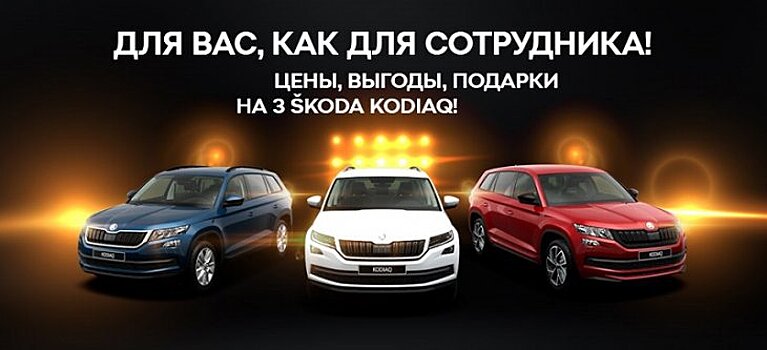 Всего 3 SKODA KODIAQ на уникальных условиях