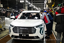 На российском заводе Haval сфотографировали новый кроссовер