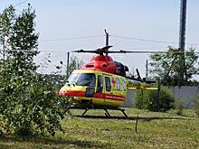 На территории инфекционной больницы в Чите экстренно сел вертолёт санавиации