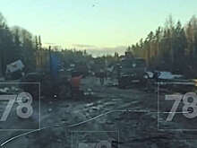 Под Петербургом автомобили разорвало на части в массовом ДТП